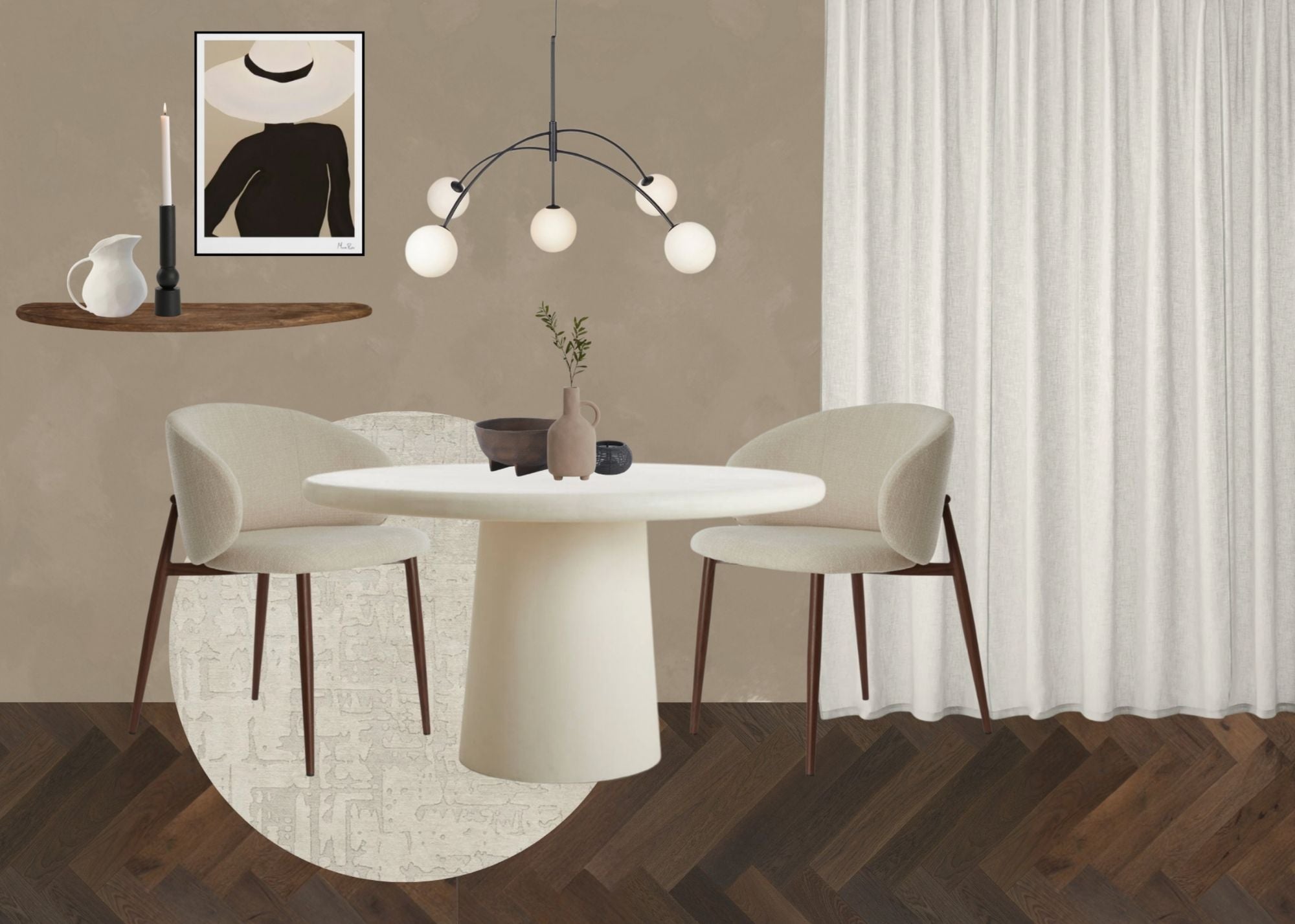 Set Kollektion minimalistisch mit Textur